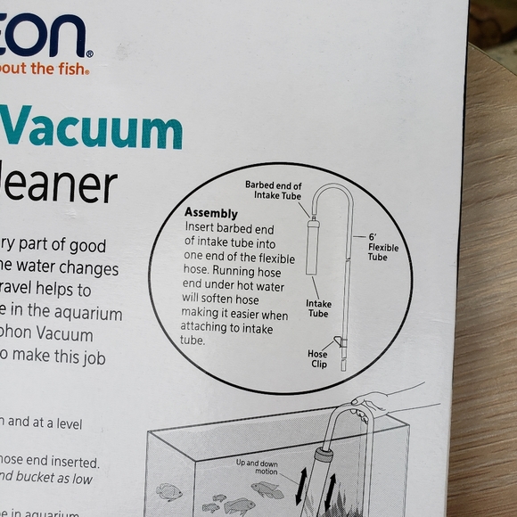 New Aqueon Aquarium Fish Tank Siphon Vacuum Gravel Cleaner Hand syphon pump hose - Picture 8 of 10